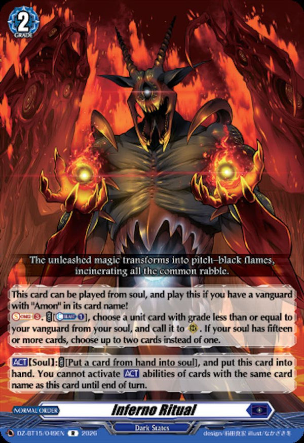 Inferno Ritual - DZ-BT15/049EN - Rare