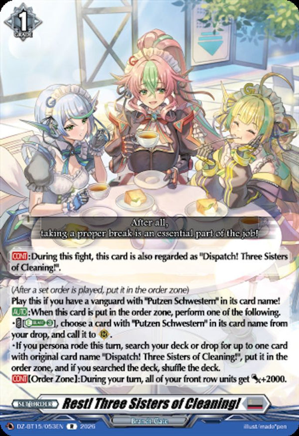 Rest! Three Sisters of Cleaning! - DZ-BT15/053EN - Rare