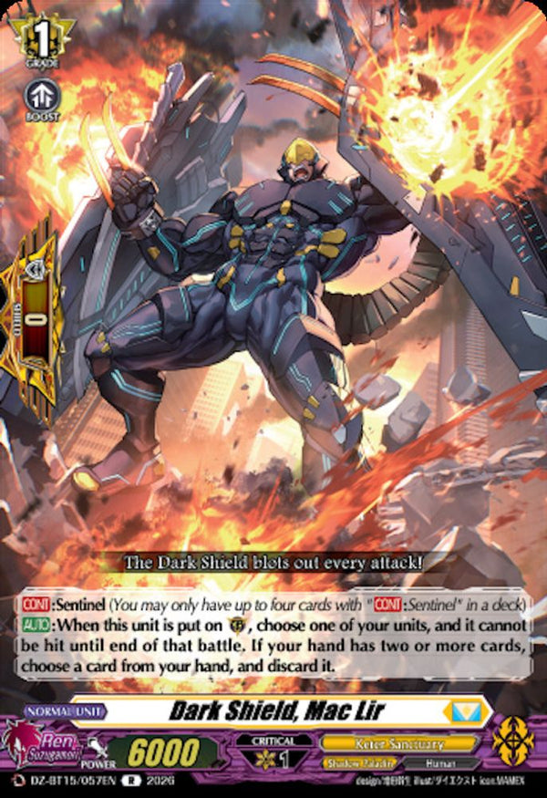 Dark Shield, Mac Lir - DZ-BT15/057EN - Rare