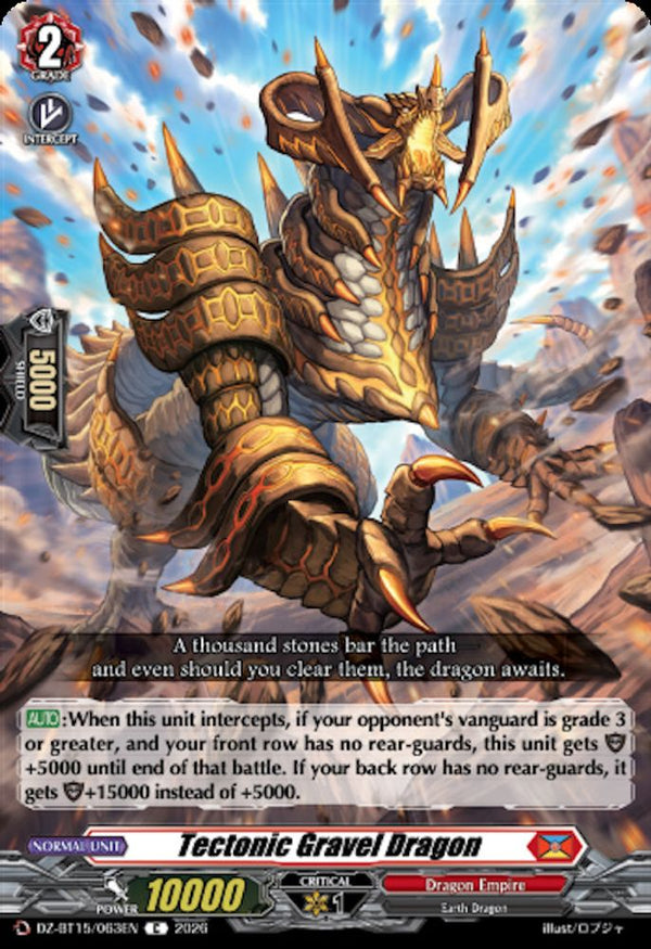 Tectonic Gravel Dragon - DZ-BT15/063EN - Common