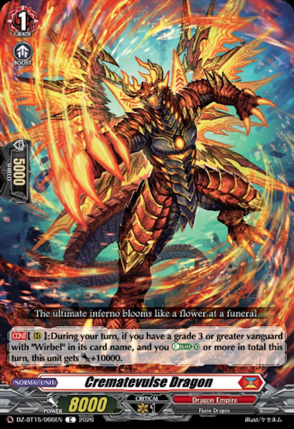 Crematevulse Dragon - DZ-BT15/066EN - Common