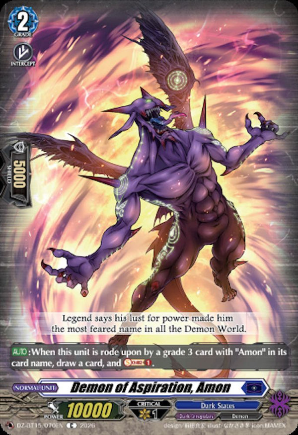 Demon of Aspiration, Amon - DZ-BT15/070EN - Common