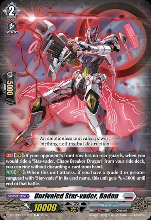Unrivaled Star-vader, Radon - DZ-BT15/081EN - Common