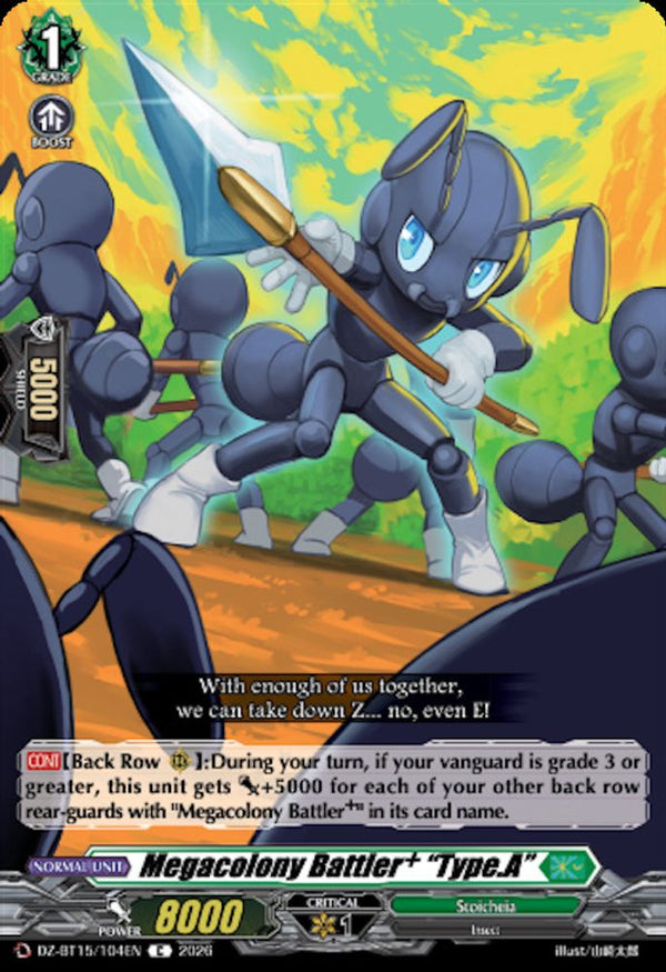 Megacolony Battler "Type.A" - DZ-BT15/104EN - Common