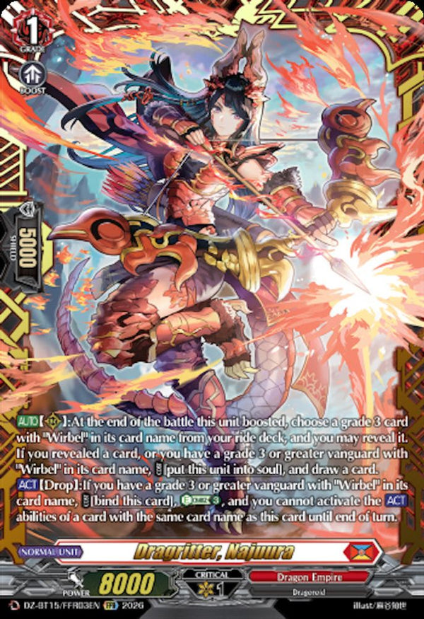 Dragritter, Najuura (FFR) - DZ-BT15/FFR03EN - Double Frame Rare