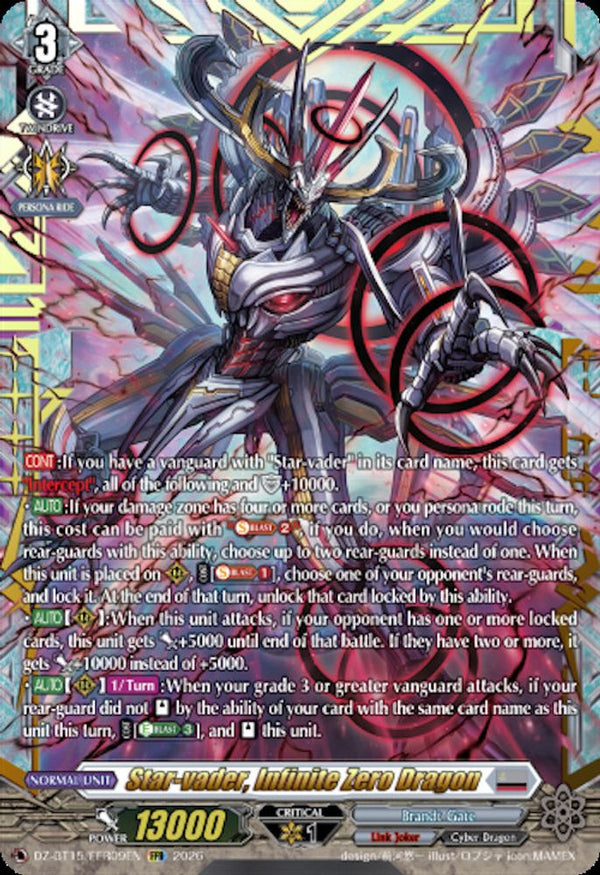 Star-vader, Infinite Zero Dragon (FFR) - DZ-BT15/FFR09EN - Double Frame Rare