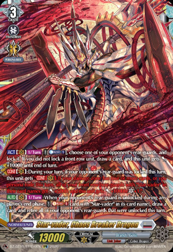 Star-vader, Chaos Breaker Dragon (FFR) - DZ-BT15/FFR10EN - Double Frame Rare