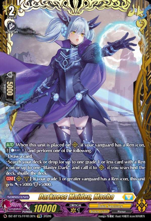Darkness Maiden, Macha (FFR) - DZ-BT15/FFR13EN - Double Frame Rare