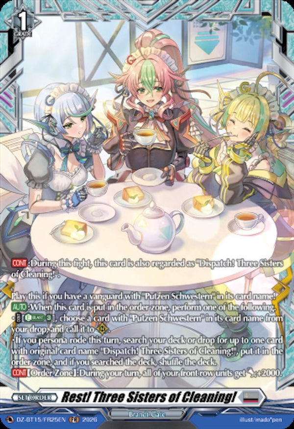 Rest! Three Sisters of Cleaning! (FR) - DZ-BT15/FR25EN - Frame Rare