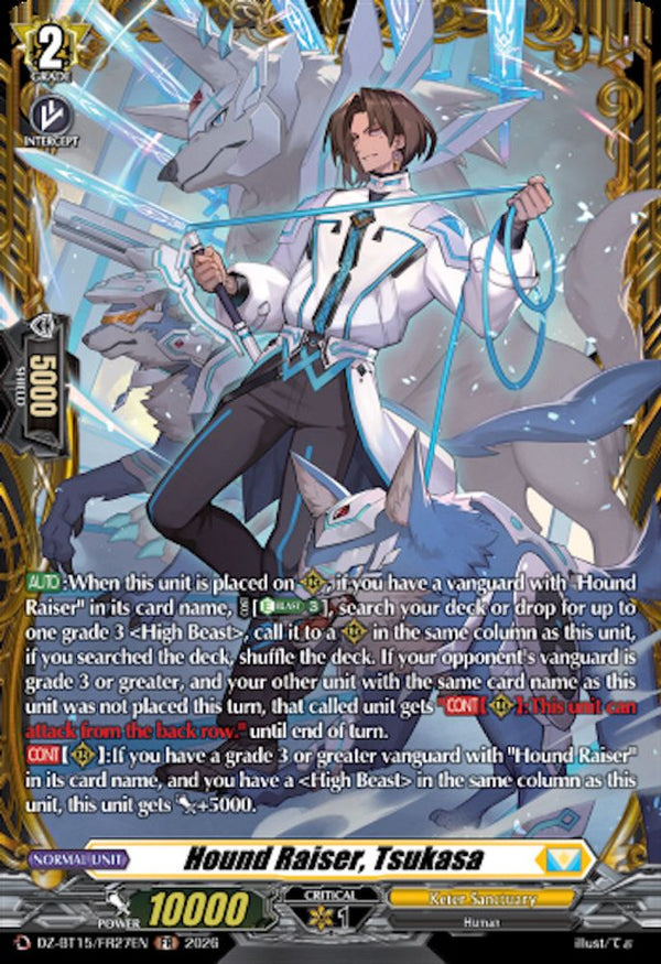 Hound Raiser, Tsukasa (FR) - DZ-BT15/FR27EN - Frame Rare