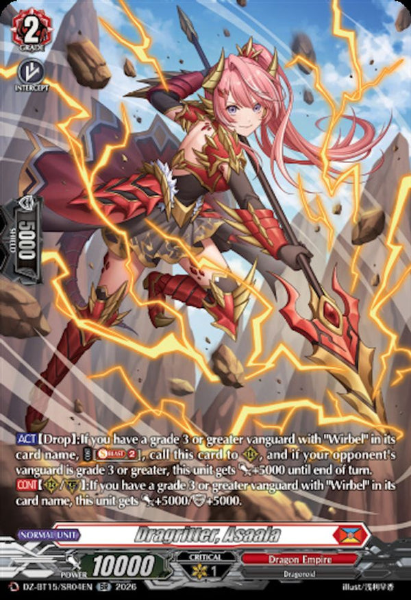 Dragritter, Asaala (SR) - DZ-BT15/SR04EN - Silver Rare