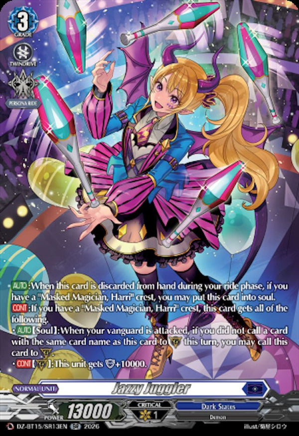 Jazzy Juggler (SR) - DZ-BT15/SR13EN - Silver Rare
