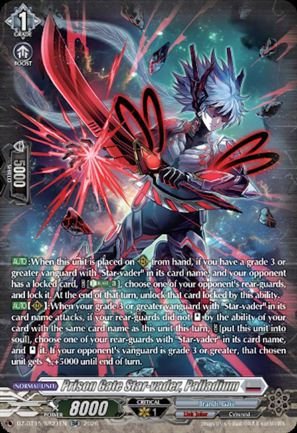 Prison Gate Star-vader, Palladium (SR) - DZ-BT15/SR21EN - Silver Rare
