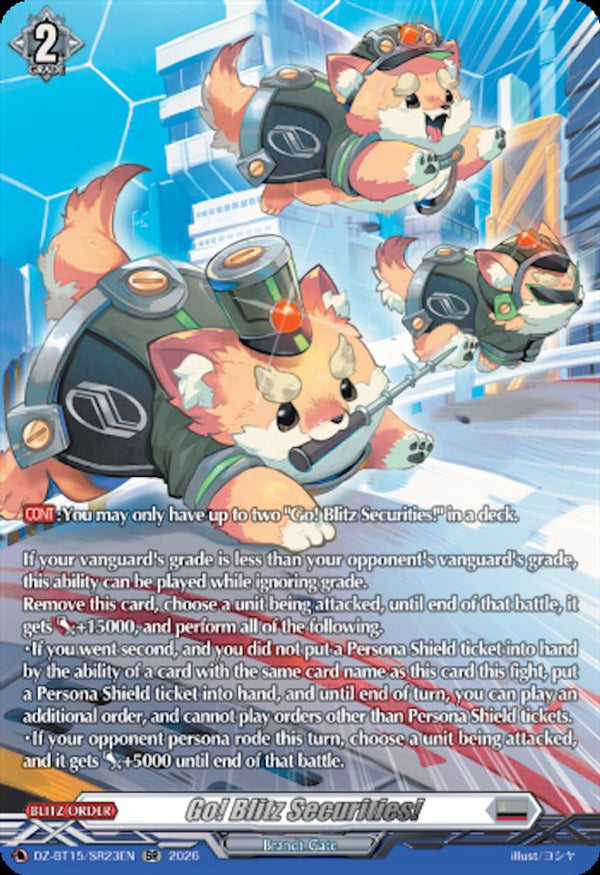 Go! Blitz Securities! (SR) - DZ-BT15/SR23EN - Silver Rare