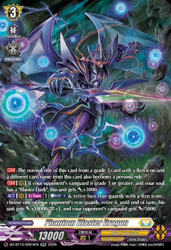 Phantom Blaster Dragon (SR) - DZ-BT15/SR24EN - Silver Rare