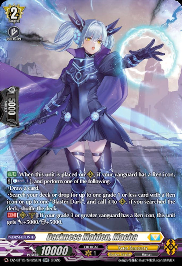Darkness Maiden, Macha (SR) - DZ-BT15/SR25EN - Silver Rare