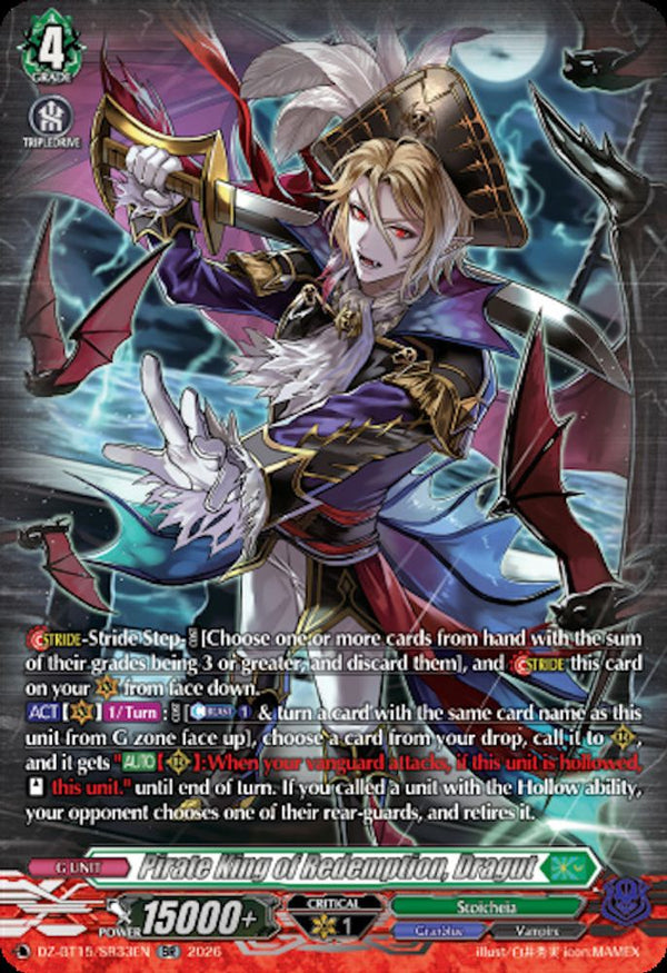 Pirate King of Redemption, Dragut (SR) - DZ-BT15/SR33EN - Silver Rare