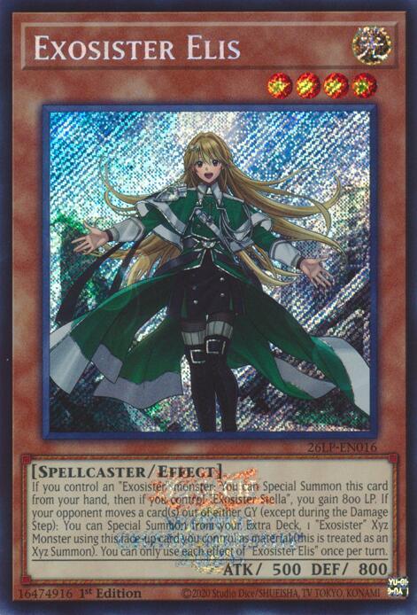Exosister Elis (ESR) - 26LP-EN016 - Emblazoned Secret Rare - 1st Edition