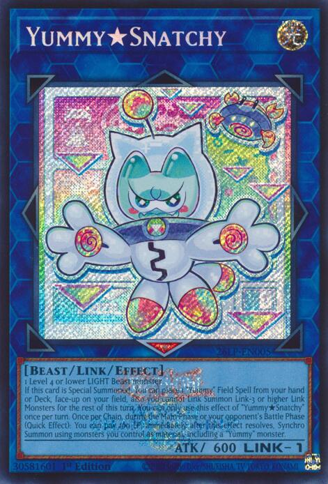 YummySnatchy (ESR) - 26LP-EN005 - Emblazoned Secret Rare - 1st Edition