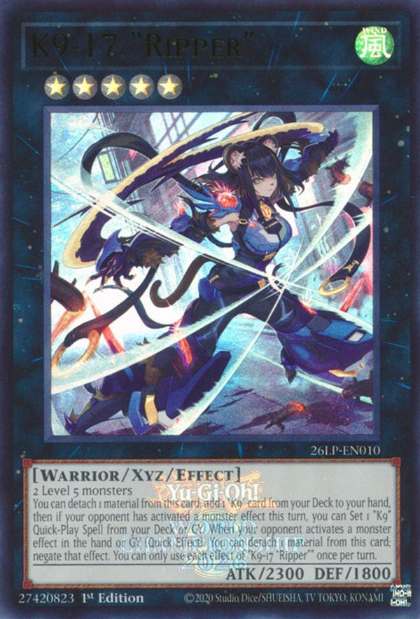 K9-17 Ripper (EUR) - 26LP-EN010 - Emblazoned Ultra Rare - 1st Edition