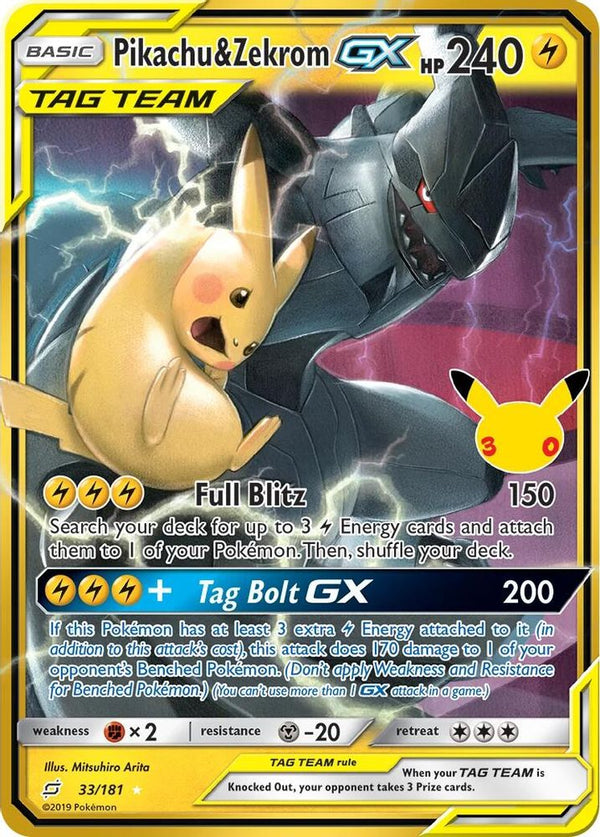 Pikachu & Zekrom GX - 33/181 - Classic Collection