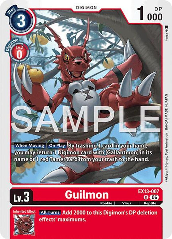 Guilmon - EX13-007 - Rare