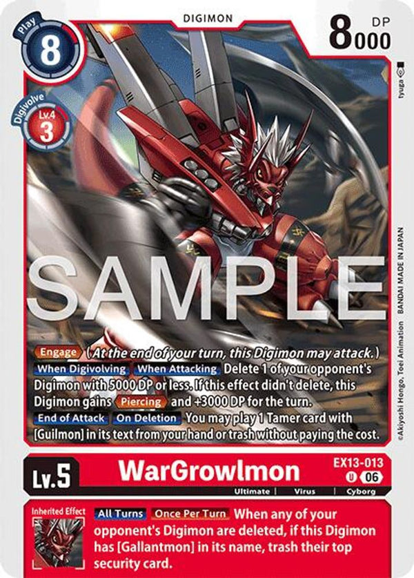WarGrowlmon - EX13-013 - Uncommon