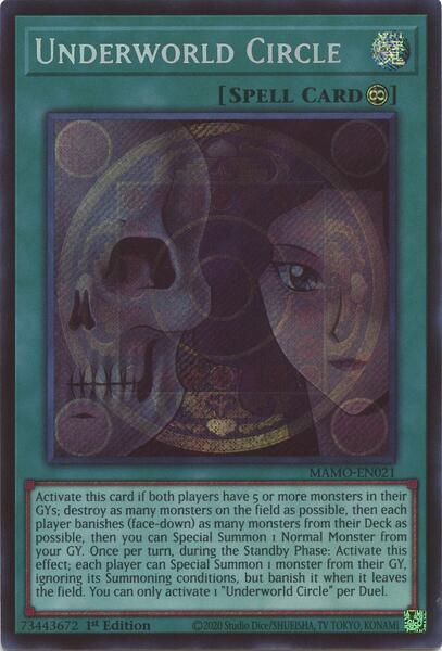 Underworld Circle (Secret Rare) - MAMO-EN021 - Secret Rare - 1st Edition