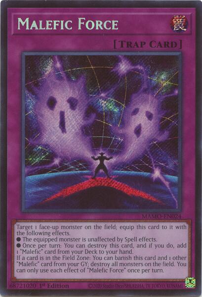 Malefic Force (Secret Rare) - MAMO-EN024 - Secret Rare - 1st Edition