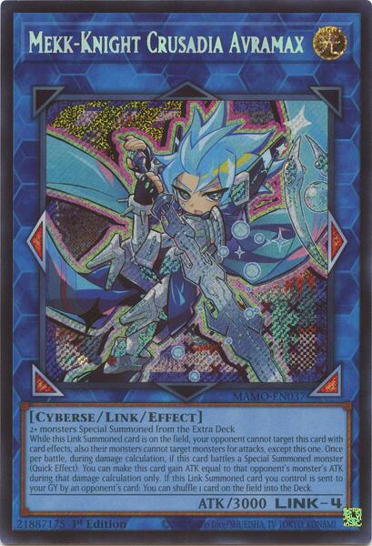 Mekk-Knight Crusadia Avramax (Secret Rare) - MAMO-EN037 - Secret Rare - 1st Edition