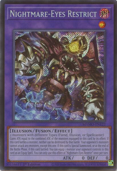 Nightmare-Eyes Restrict - MAMO-EN122 - Secret Rare - 1st Edition