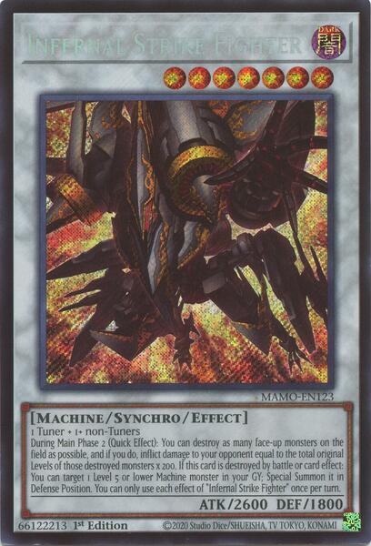 Infernal Strike Fighter - MAMO-EN123 - Secret Rare - 1st Edition