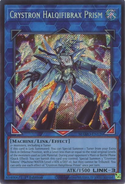 Crystron Halqifibrax Prism - MAMO-EN126 - Secret Rare - 1st Edition