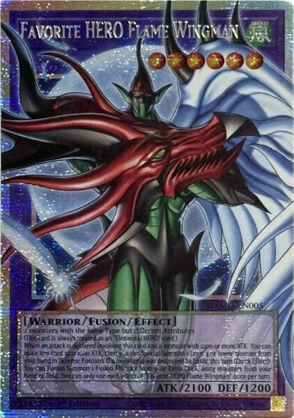 Favorite HERO Flame Wingman (Extended Art) - MAMO-EN005 - Starlight Rare - 1st Edition
