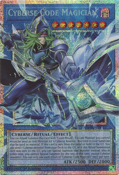 Cyberse Code Magician (Extended Art) - MAMO-EN017 - Starlight Rare - 1st Edition