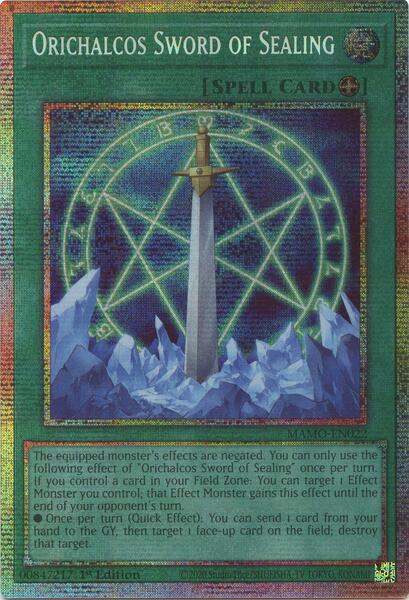 Orichalcos Sword of Sealing - MAMO-EN022 - Starlight Rare - 1st Edition
