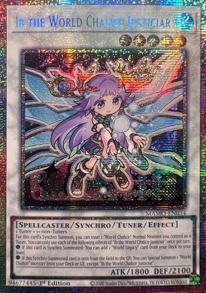 Ib the World Chalice Justiciar - MAMO-EN034 - Starlight Rare - 1st Edition
