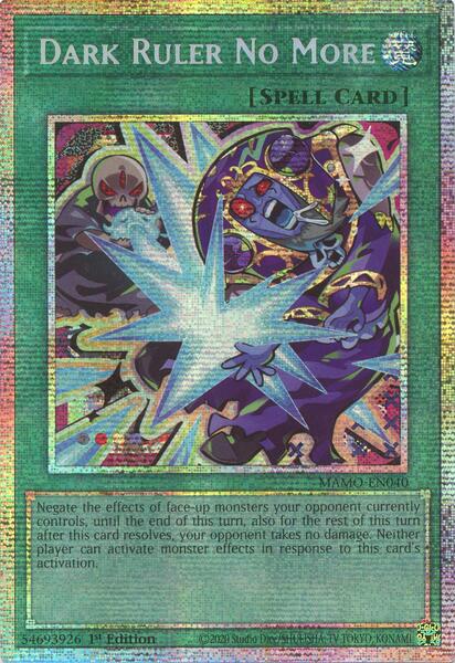 Dark Ruler No More - MAMO-EN040 - Starlight Rare - 1st Edition