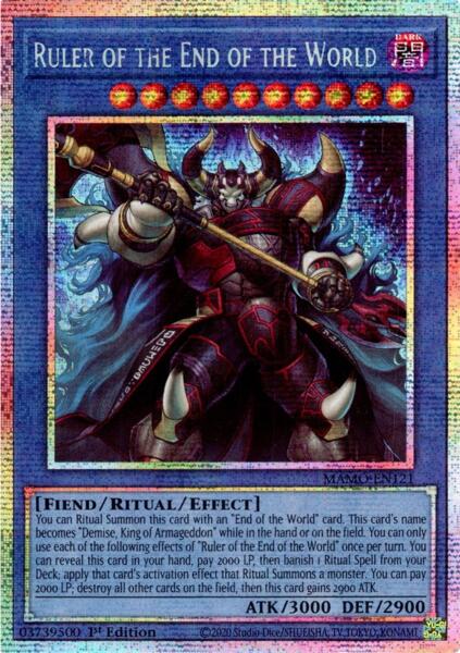 Ruler of the End of the World - MAMO-EN121 - Starlight Rare - 1st Edition