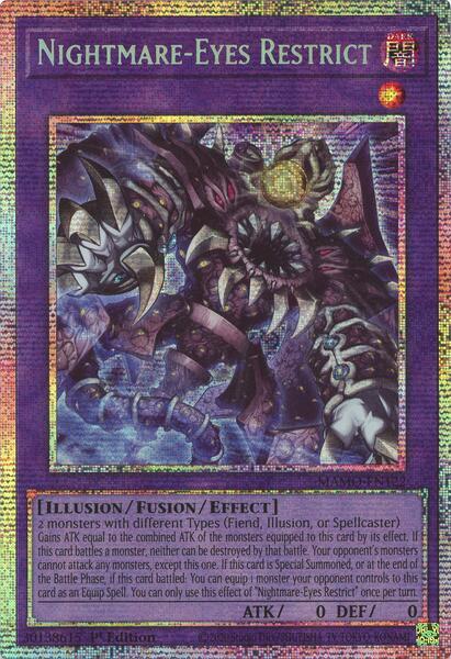Nightmare-Eyes Restrict - MAMO-EN122 - Starlight Rare - 1st Edition