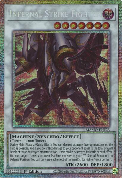 Infernal Strike Fighter - MAMO-EN123 - Starlight Rare - 1st Edition