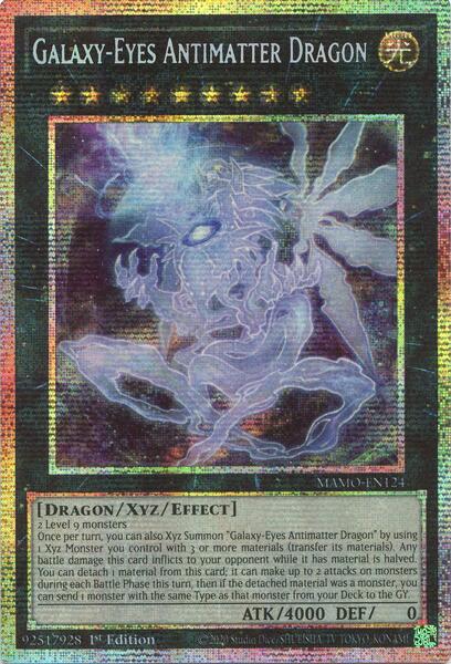 Galaxy-Eyes Antimatter Dragon - MAMO-EN124 - Starlight Rare - 1st Edition
