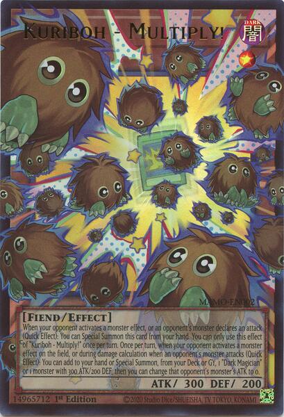 Kuriboh - Multiply! (Extended Art) - MAMO-EN002 - Ultra Rare - 1st Edition