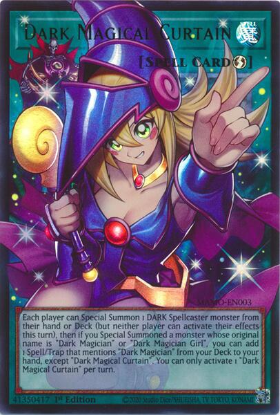 Dark Magical Curtain (Extended Art) - MAMO-EN003 - Ultra Rare - 1st Edition