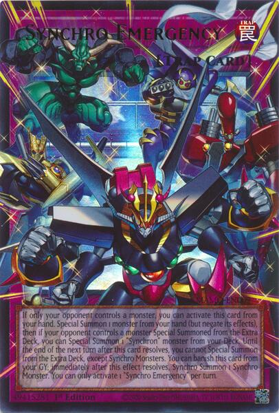 Synchro Emergency (Extended Art) - MAMO-EN009 - Ultra Rare - 1st Edition