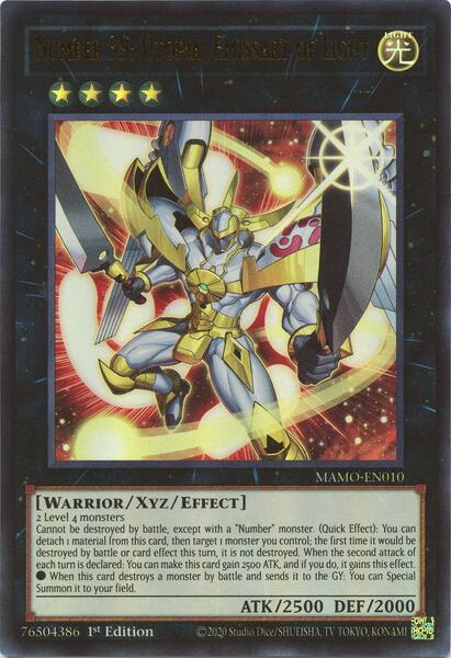 Number 39: Utopia, Emissary of Light - MAMO-EN010 - Ultra Rare - 1st Edition