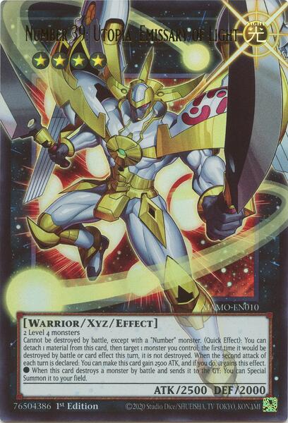 Number 39: Utopia, Emissary of Light (Extended Art) - MAMO-EN010 - Ultra Rare - 1st Edition
