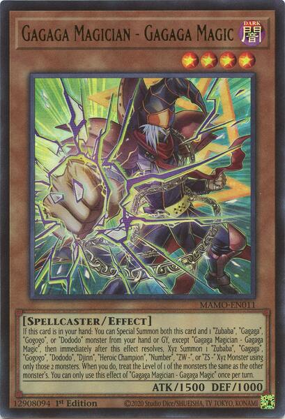 Gagaga Magician - Gagaga Magic - MAMO-EN011 - Ultra Rare - 1st Edition