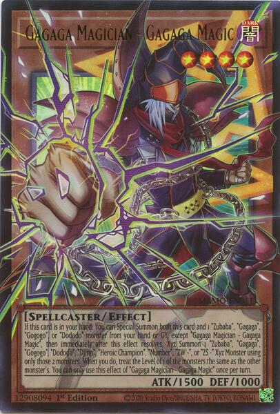 Gagaga Magician - Gagaga Magic (Extended Art) - MAMO-EN011 - Ultra Rare - 1st Edition
