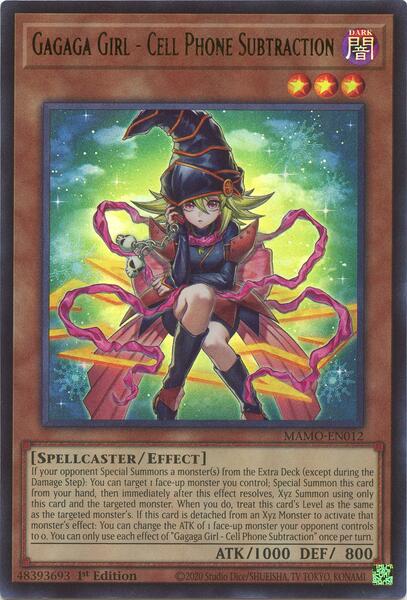 Gagaga Girl - Cell Phone Subtraction - MAMO-EN012 - Ultra Rare - 1st Edition